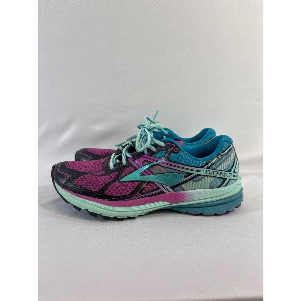Brooks Ravenna 7 Women's Sz 8 Purple Teal Running Sneakers Athletic Shoes